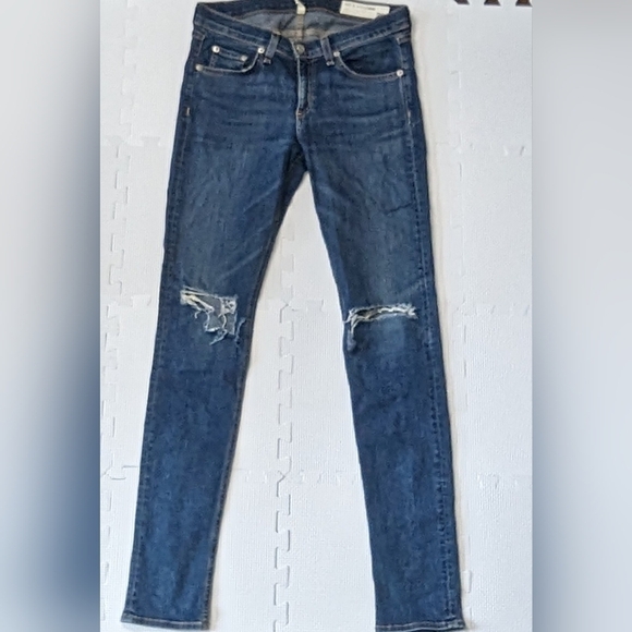 rag & bone Denim - Rag & Bone Medium Wash Skinny Jeans Size 28 Vashon